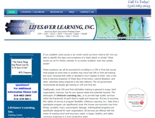 Tablet Screenshot of lifesaverlearning.com